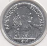 24-123 Французский Индокитай 5 центов 1946г. UNC