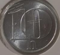 16-156 Чехословакия 10 центов 1992г. Медь Никель.