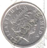 6-61 Бермуды 10 центов 2002 г. KM#109 Медь-Никель 2,5 гр. 17,8 мм.