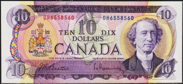Канада 10 долларав 1971г. P.88a - UNC - Канада 10 долларав 1971г. P.88a - UNC