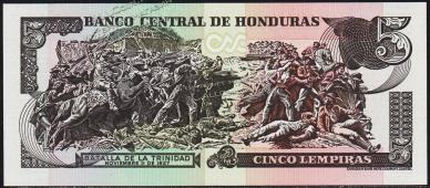 Гондурас 5 лемпира 2004г. P.85d - UNC - Гондурас 5 лемпира 2004г. P.85d - UNC