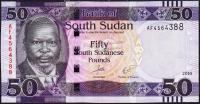 Банкнота Южный Судан 50 фунтов 2016 года. P.NEW - UNC