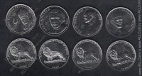 Конго набор 4 монеты 2004г. Папа Римский (арт167)