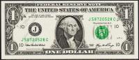 Банкнота США 1 доллар 2006 года. Р.523а - UNC "J" J-C