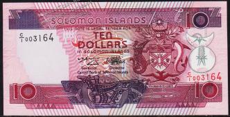 Соломоновы острова 10 долларов 1996г. P.20 UNC - Соломоновы острова 10 долларов 1996г. P.20 UNC