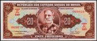 Банкнота Бразилия 20 крузейро 1955-61 глда. P.160а - UNC