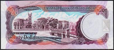 Барбадос 20 долларов 2007г. P.69a - UNC - Барбадос 20 долларов 2007г. P.69a - UNC