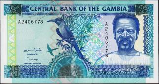 Банкнота Гамбия 25 даласи 1996 года. P.18 UNC - Банкнота Гамбия 25 даласи 1996 года. P.18 UNC