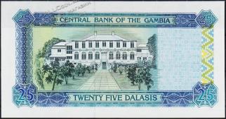 Банкнота Гамбия 25 даласи 1996 года. P.18 UNC - Банкнота Гамбия 25 даласи 1996 года. P.18 UNC