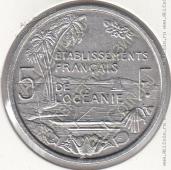 20-24 Французская Океания 5 франков 1952г. КМ # 4 UNC алюминий 3,75гр. 31мм  - 20-24 Французская Океания 5 франков 1952г. КМ # 4 UNC алюминий 3,75гр. 31мм 
