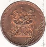 23-15 Родезия  1 цент 1976г. КМ# 10 бронза 4,0гр. 22,5мм