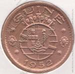 4-99 Гвинея-Бисау 50 сентаво 1952г. KM# 8  бронза