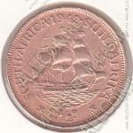 34-52 Южная Африка 1/2 пенни 1942г КМ # 24 бронза 