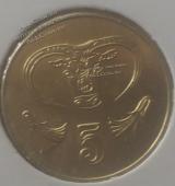 Н8-125 Греция 5 центов 2004г. - Н8-125 Греция 5 центов 2004г.