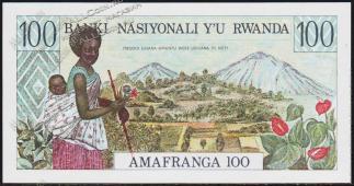Руанда 100 франков 1978г. P.12а - UNC - Руанда 100 франков 1978г. P.12а - UNC