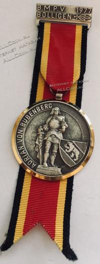  #278 Швейцария спорт Медаль Знаки. Стрельбы в память о фон Бубенберге. 1977 год.