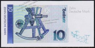 ФРГ (Германия) 10 марок 1999г. P.38d - UNC - ФРГ (Германия) 10 марок 1999г. P.38d - UNC