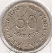 4-102 Ангола 50 сентаво 1950г. KM# 72 никель-бронза - 4-102 Ангола 50 сентаво 1950г. KM# 72 никель-бронза