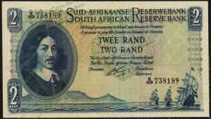Южная Африка 2 ранда 1962-65г. Р.105в - UNC - Южная Африка 2 ранда 1962-65г. Р.105в - UNC