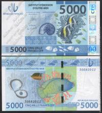 Французская Полинезия 5000 франков 2014г. P.NEW - UNC