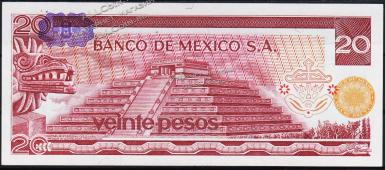 Мексика 20 песо 1976г. Р.64c - UNC "CJ" - Мексика 20 песо 1976г. Р.64c - UNC "CJ"