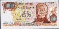 Аргентина 1000 песо 1976-83г. P.304в - UNC "E"