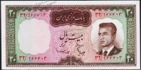 Банкнота Иран 20 риалов 1965 года. Р.78в - UNC