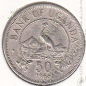 32-86 Уганда 50 центов 1966г. КМ # 4 медно-никелевая - 32-86 Уганда 50 центов 1966г. КМ # 4 медно-никелевая
