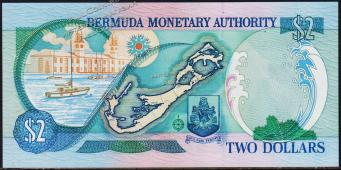 Бермуды 2 доллара 2000г. P.50a - UNC - Бермуды 2 доллара 2000г. P.50a - UNC