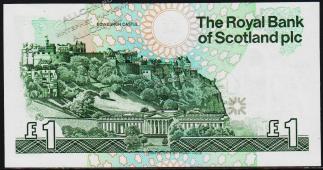 Шотландия 1 фунт 1989г. P.351а(2) - UNC - Шотландия 1 фунт 1989г. P.351а(2) - UNC