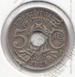 15-17 Франция 5 сентим 1923г. КМ # 875 медно-никелевая 2,0гр. 17мм