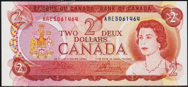 Канада 2 доллара 1974г. P.86в - UNC - Канада 2 доллара 1974г. P.86в - UNC