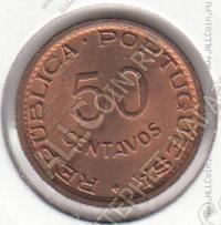 16-135 Мозамбик 50 сентаво 1957г. КМ # 81 UNC бронза 