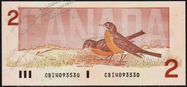 Канада 2 доллара 1986г. Р.94с - UNC - Канада 2 доллара 1986г. Р.94с - UNC