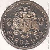 20-167 Барбадос 2 доллара 1973г. КМ # 15 PROOF медно-никелевая 37мм - 20-167 Барбадос 2 доллара 1973г. КМ # 15 PROOF медно-никелевая 37мм