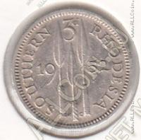 30-87 Южная Родезия 3 пенса 1952г. КМ # 20 медно-никелевая 1,41гр.16мм