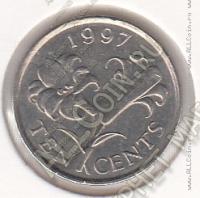 29-72 Бермуды 10 центов 1997г. КМ # 46 медно-никелевая 2,45гр. 17,9мм