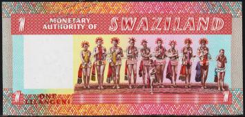 Свазиленд 1 эмалангени 1974г. P.1 UNC - Свазиленд 1 эмалангени 1974г. P.1 UNC