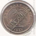 30-159 Либерия 1/2 цента 1941г КМ # 10а медно-никелевая