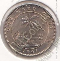 30-159 Либерия 1/2 цента 1941г КМ # 10а медно-никелевая
