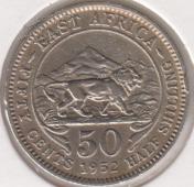 36-153 Восточная Африка 50 центов 1952г. - 36-153 Восточная Африка 50 центов 1952г.