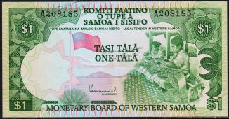 Западный Самоа 1 тала 1980г. Р.19 UNC - Западный Самоа 1 тала 1980г. Р.19 UNC