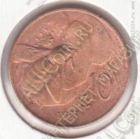 19-20 Италия 10 чентезимо 1937г. КМ # 60 R бронза 5,34гр. 23мм
