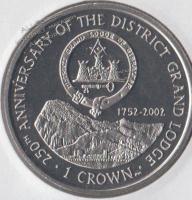 Гибралтар 1 крона 2002г. КМ# 1021 UNC (34-57)