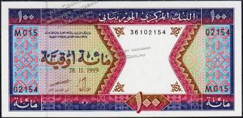 Банкнота Мавритания 100 угйя 1999 года. P.4i - UNC - Банкнота Мавритания 100 угйя 1999 года. P.4i - UNC