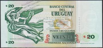 Уругвай 20 песо 2000г. P.83а - UNC - Уругвай 20 песо 2000г. P.83а - UNC