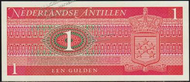 Нидерландские Антиллы 1 гульден 1970г. P.20 UNC - Нидерландские Антиллы 1 гульден 1970г. P.20 UNC