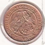 29-75 Южная Африка 1/4 пенни 1944г КМ # 23 бронза 2,84гр. 20мм 