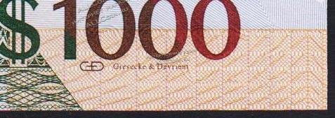 Гайана 1000 долларов 2011г. P.39 UNC - Гайана 1000 долларов 2011г. P.39 UNC