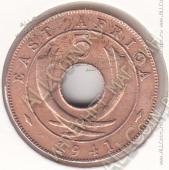 23-27 Восточная Африка 5 центов 1941г. КМ # 35.1 бронза 6,32гр. - 23-27 Восточная Африка 5 центов 1941г. КМ # 35.1 бронза 6,32гр.